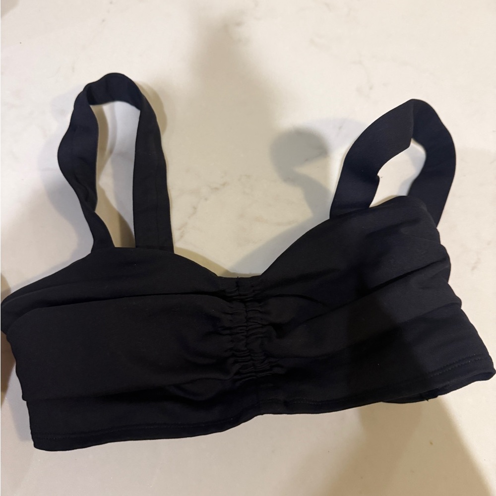 Alo Black Ruched Bralette